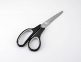 Household scissors with soft touch handle